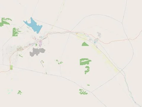 Orhon, Mongolia. Open Street Map Stock Illustration