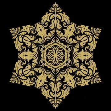 Orient Abstract Vector Pattern Stock Illustration