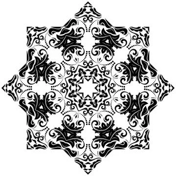 Orient Abstract Vector Pattern Stock Illustration