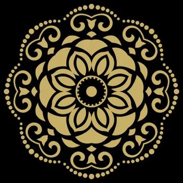 Orient Abstract Vector Pattern 스톡 일러스트