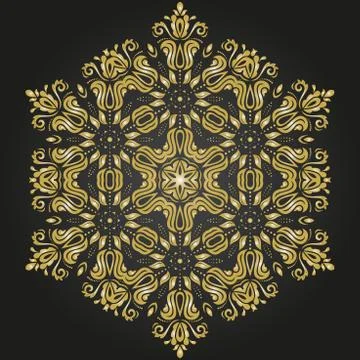 Orient Abstract Vector Pattern Stock Illustration