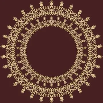 Orient Abstract Vector Pattern 스톡 일러스트