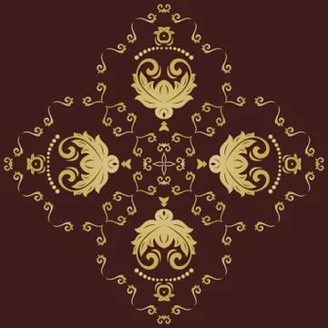 Orient Abstract Vector Pattern Stock Illustration
