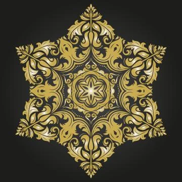 Orient Abstract Vector Pattern Stock Illustration