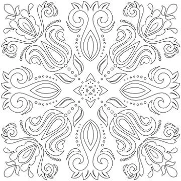 Orient Abstract Vector Pattern 스톡 일러스트