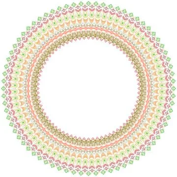 Orient Abstract Vector Pattern 스톡 일러스트