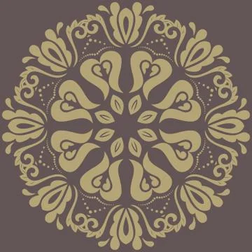 Orient Abstract Vector Pattern 스톡 일러스트