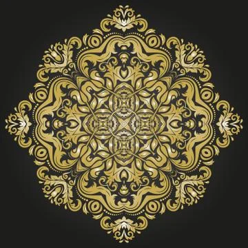 Orient Abstract Vector Pattern 스톡 일러스트