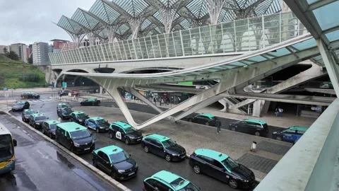 Orient bus station in Lisbon Stock Footage 297310088