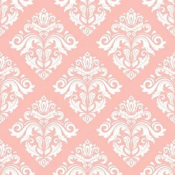 Orient Damask Seamless Vector Wallpaper With Arabesques イラスト素材