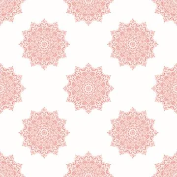 Orient Damask Seamless Vector Wallpaper With Arabesques イラスト素材