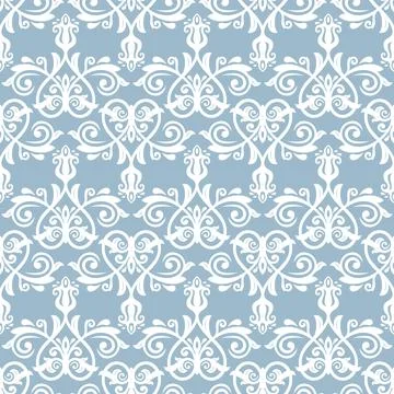 Orient Damask Seamless Vector Wallpaper With Arabesques Illustrazione stock