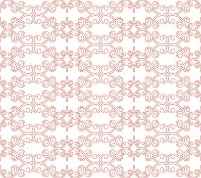Orient Damask Seamless Vector Wallpaper With Arabesques Stock Illustration