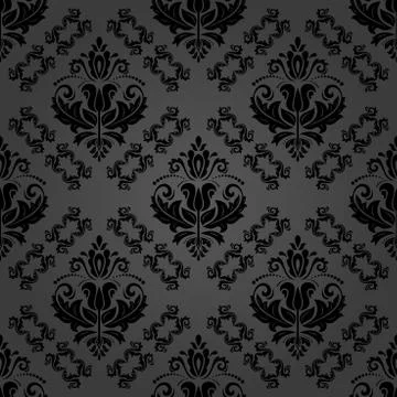 Orient Seamless Dark Background Stock Illustration