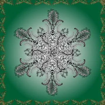 Orient vector classic vintage pattern. Seamless abstract background with cute el Stock Illustration