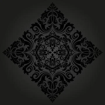 Orient vector ornamental round lace Stock Illustration