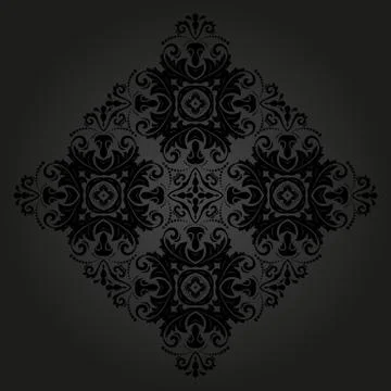 Orient vector ornamental round lace Stock Illustration