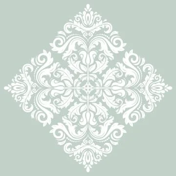Orient vector ornamental round lace Illustrazione stock