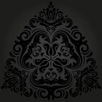 Orient vector ornamental round lace Stock-Illustration