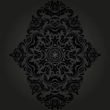 Orient vector ornamental round lace Stock Illustration