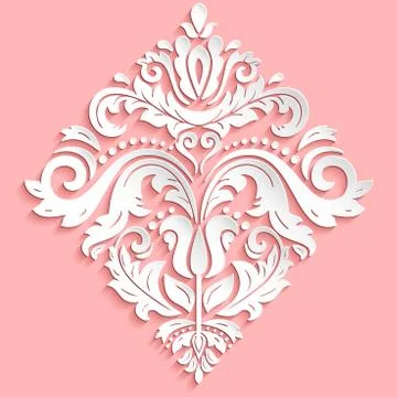 Orient Vector Pattern With 3D Elements Ilustración de archivo