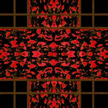 Oriental Abstract Check Seamless Pattern Abstract decorative oriental styl... Stock Photos