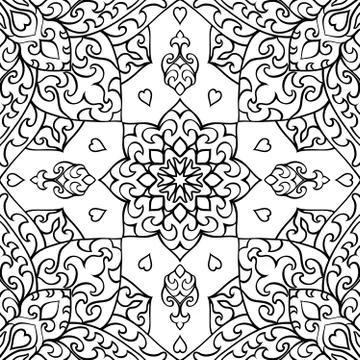 Oriental abstract ornament. Stock Illustration