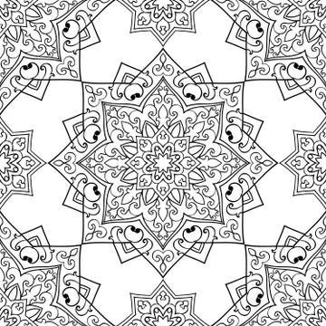 Oriental abstract ornament. Stock Illustration