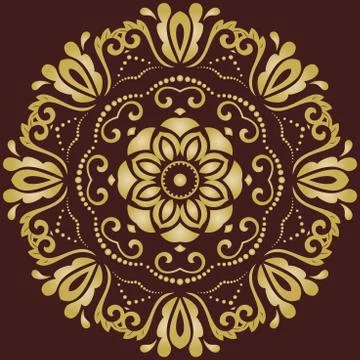 Oriental Abstract Pattern 스톡 일러스트