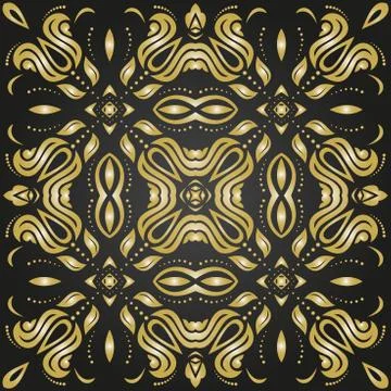 Oriental Abstract Pattern Stock Illustration