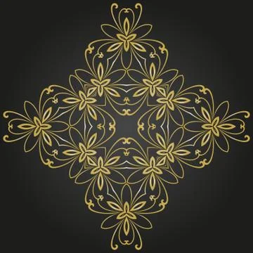 Oriental Abstract Pattern Stock Illustration