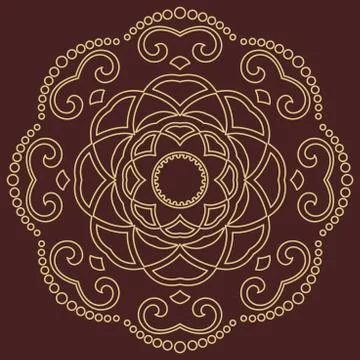 Oriental Abstract Pattern 스톡 일러스트