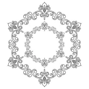 Oriental Abstract Pattern Stock Illustration