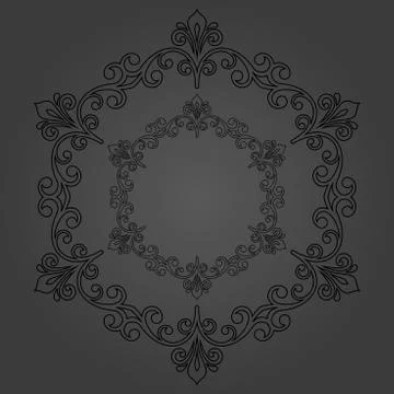 Oriental Abstract Pattern 스톡 일러스트