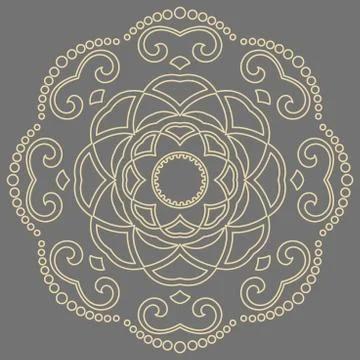 Oriental Abstract Pattern Stock Illustration