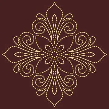 Oriental Abstract Pattern 스톡 일러스트