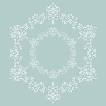 Oriental Abstract Pattern 스톡 일러스트