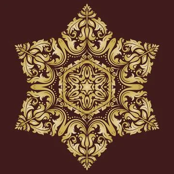 Oriental Abstract Pattern Stock Illustration