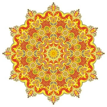 Oriental Abstract Pattern Stock Illustration