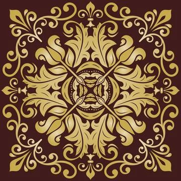 Oriental Abstract Pattern Stock Illustration