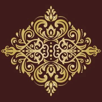 Oriental Abstract Vector Pattern Stock Illustration