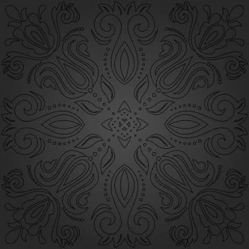 Oriental Abstract Vector Pattern Stock Illustration