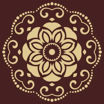 Oriental Abstract Vector Pattern Illustrazione stock