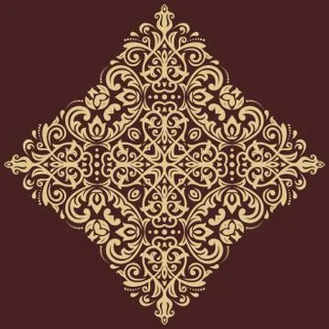 Oriental Abstract Vector Pattern Stock Illustration