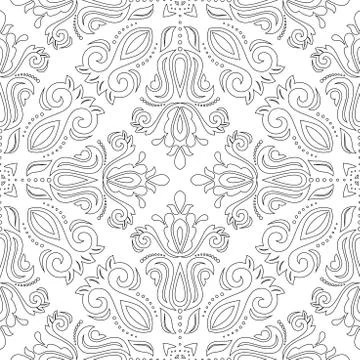 Oriental Abstract Vector Pattern 스톡 일러스트