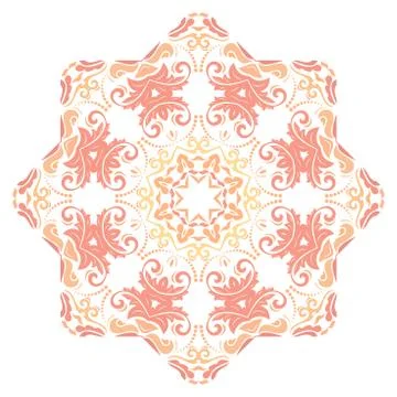 Oriental Abstract Vector Pattern Stock Illustration