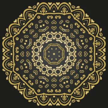 Oriental Abstract Vector Pattern Stock Illustration