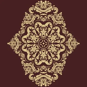 Oriental Abstract Vector Pattern 스톡 일러스트