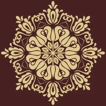 Oriental Abstract Vector Pattern Stock Illustration