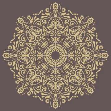 Oriental Abstract Vector Pattern Stock Illustration